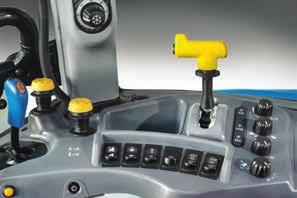 23 PTO: choice and soft start A full range of PTO speeds can be selected using the ergonomic lever situated to the right of the operator.