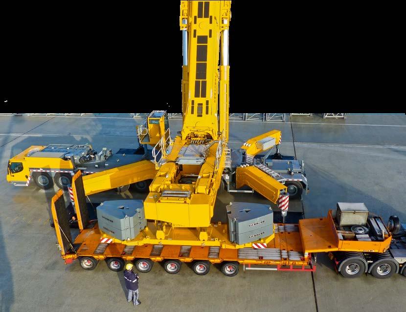 Counterweight The ballast concept of the developed by Liebherr offers numerous advantages for the crane operator.