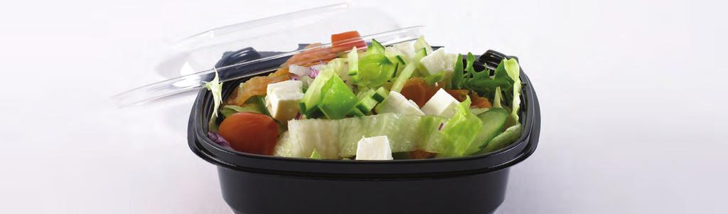 SquarePac With SquarePac, your fresh salad or fast meal looks good on the shelf, in the cold counter and on the table. 7701540800 TRAY.RPET.SQUARE. 150 130 127 30 Dual 600 7702540000 TRAY.RPET.SQUARE. 250 130 127 40 Transparent 600 7702540800 TRAY.
