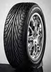 Excellent passing performance. Quiet and comfortable driving and smooth cornering. Good safety performance at high speed and excellent durability. TR256 155/65R13-73 S 8.2 4.50B 4½J, 5.
