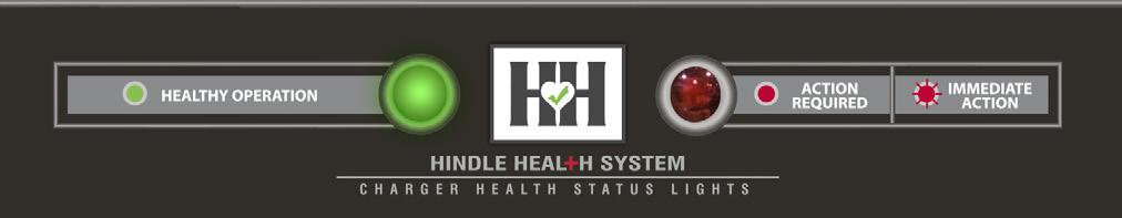 The Hindle Health Button initiates a systematic diagnosis of all parameters and internal components to confirm your charger is operating properly. PEACE OF MIND.