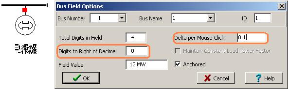 Enter a non-zero value for Delta per mouse Click, and now an up/down control will appear with the generator power label. ( ). If you enter a Delta of 0.