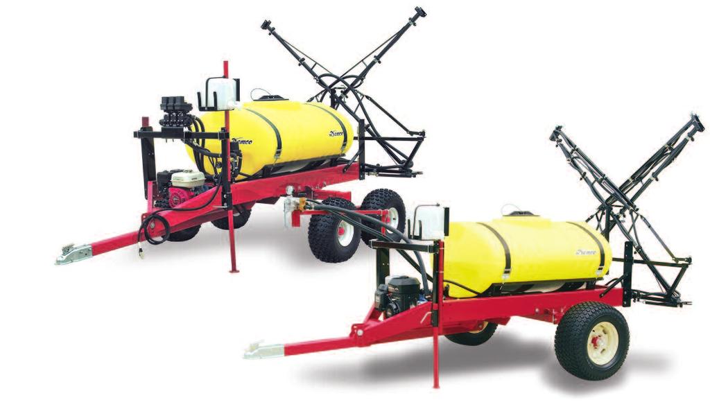 150 & 200 Gallon ATV Sprayer FEATURES 150 or 200 gallon polyethylene elliptical tank features jet agitation, sump, molded sight gauge and fillwell with a no-splash fillwell cover.