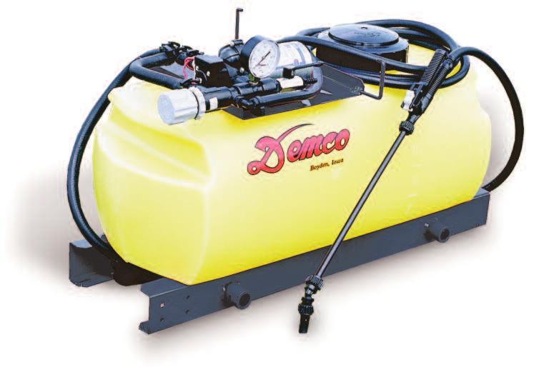 14 Gallon Sprayer SM314 SM14 HYMB 80B10 EX14KT FEATURES 14 gallon tank with 5" fillwell, 1" sump and 1 /2" outlet. Two formed steel channels bolt directly to the bottom of the tank.