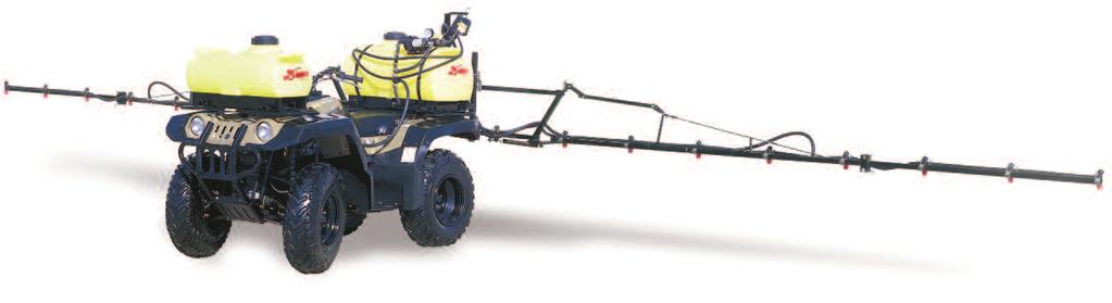 25 Gallon Sprayer FEATURES 25 gallon tank with 5" fillwell, 1" sump, 1 2" outlet with agitation. Electric motor with a diaphragm pump and Viton valves. Draws 9 amps @ 20 PSI (delivers 5 GPM).