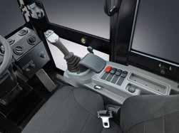 3 The 403 comes equipped with a new, ergonomically designed joystick control system, with optional joystick AUX controls (lever standard) for