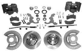 5" bolt pattern - this kit will convert the front only to a 5 x 4.5" bolt pattern...1050.00 A133-2P Will Fit 1970-73. Drum to disc brake conversion kit with 4-piston cast iron calipers; power.