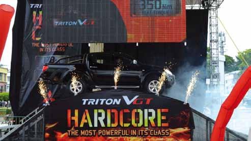news Issue 1 2012 Triton VGT going through some obstacle course in The Spring Mall, Kuching