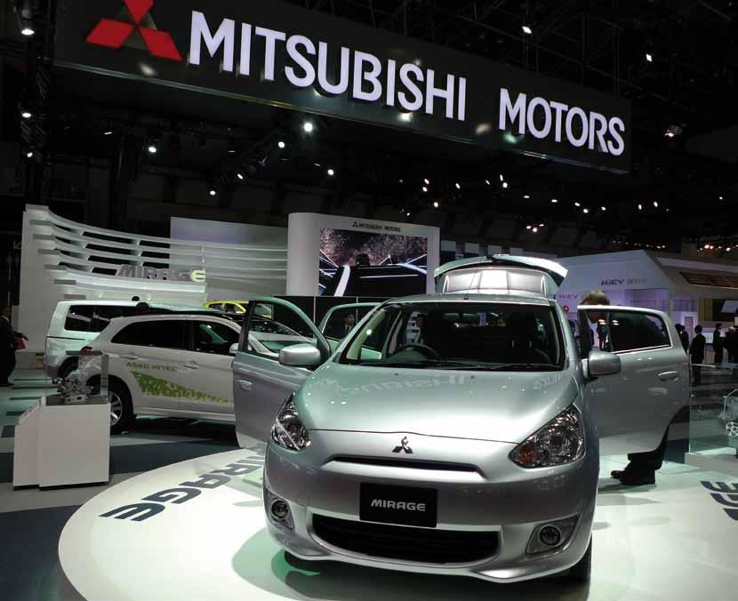 Issue 1 2012 news Mitsubishi at the 42nd Tokyo Motor Show Mirage compact car and Concept PX-MiEV II take centrestage Thailand will be the first market to launch the Mirage The 42nd Tokyo Motor Show
