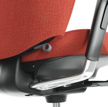 SEAT DEPTH The seat depth can be adjusted in relation to the chair back to give the best possible seating position and support for your legs and thighs.