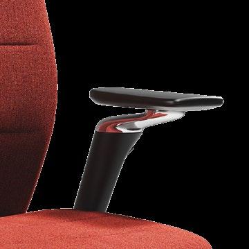 Both are height adjustable (90 mm) and can be fitted with a headrest, lumbar