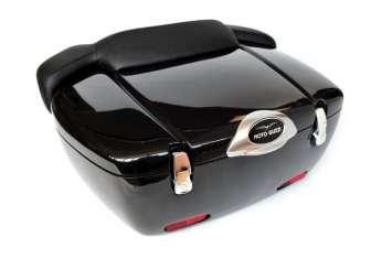 CM228601 60L LUXURY FIBERGLASS TOPBOX This 60L capacity topbox is constructed of lightweight fiberglass with enough room for two full face helmets.