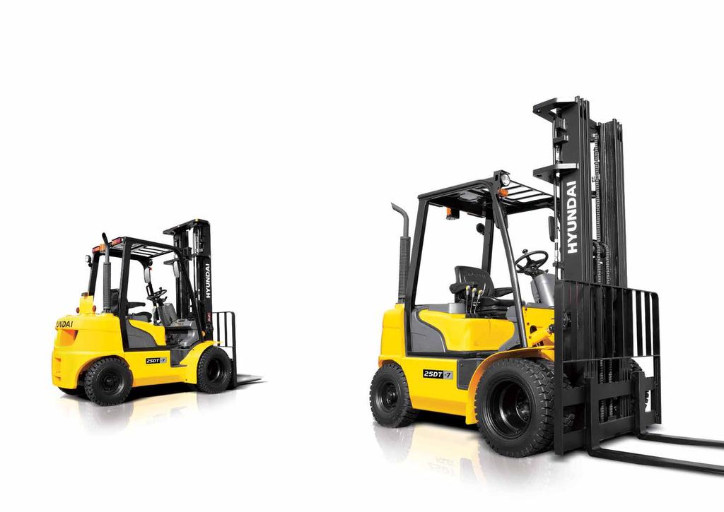 Your satisfaction is our priority! Hyundai introduces a new line of 7-series diesel forklift trucks.