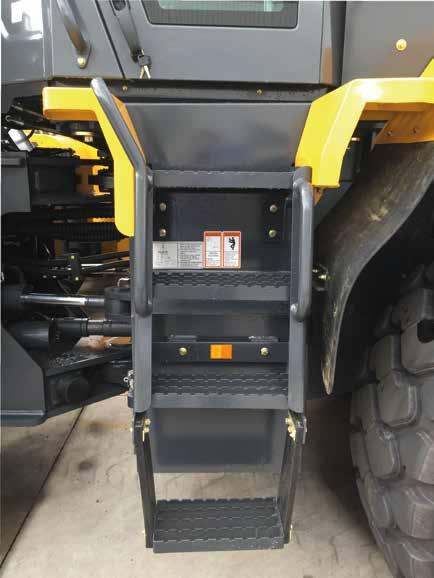 All LiuGong wheel loader cabs are ROPS and FOPS certified. Slip resistant tread plate and walkway handles provide a safe access environment for the operator and serviceman.