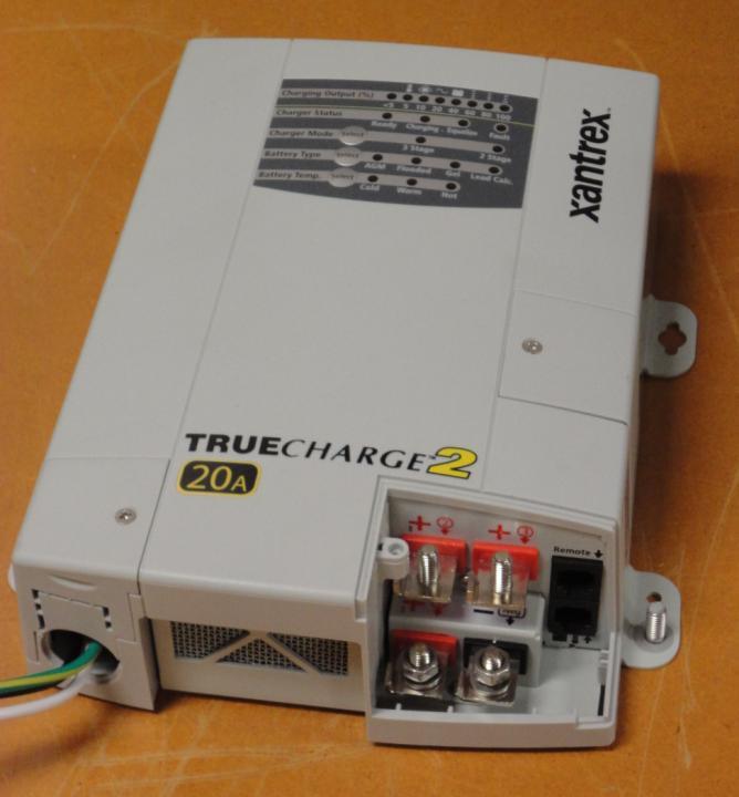 selected to be warm. Fig 10 Xantrex Auto Charger with 20A input current Load Bank: This DC load is a two terminal device that can be connected to DC sources.