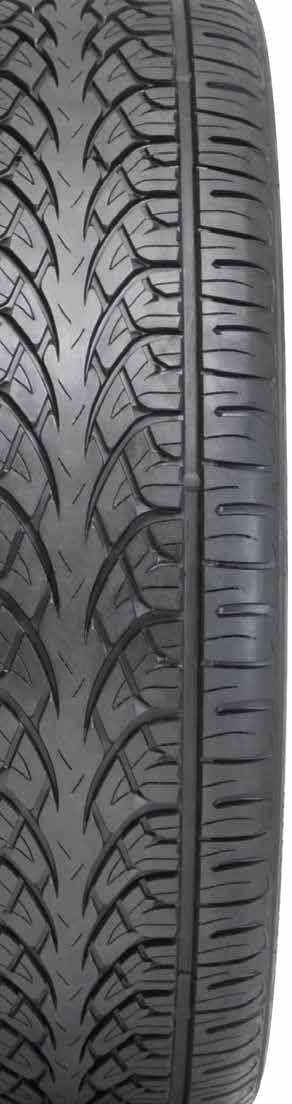 Made with a special high silica compound for improved fuel economy and longer tire life. Larger Tire Footprint.