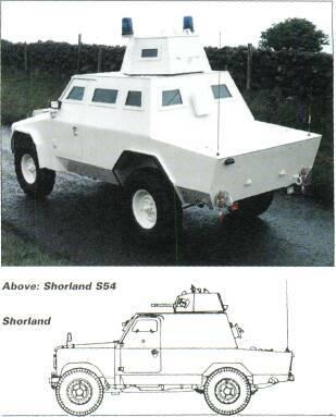 4x4 VEHICLES aleft: Shorland S52 Right: Shorland S52 The Shorland was originally manufactured by Shorts in Northern Ireland but all future production will be undertaken by Tenix Defence Systems in