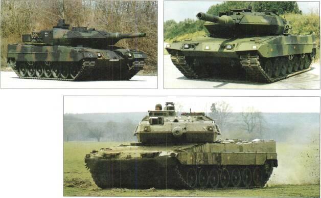 LIGHT TANKS AND MAIN BATTLE TANKS Above: Leopard 2 Improved (Leopard 2A5) of German Army Above right: Leopard 2 Improved (Strv