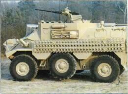 Panhard VCR APC (France) KEY RECOGNITION FEATURES Glacis plate at about 45 with driver's hatch in upper part, step up to hull roof which extends to vertical hull rear with large door opening right