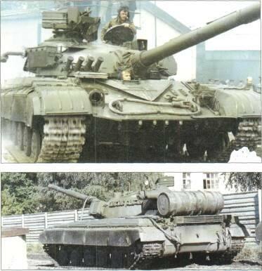 LIGHT TANKS AND MAIN BATTLE TANKS VARIANTS T-64, original model, no thermal sleeve for 115mm gun.