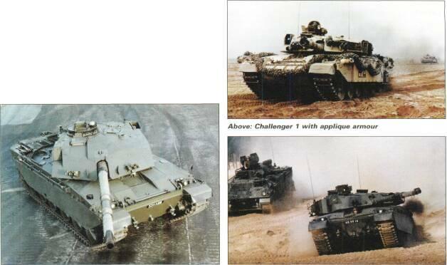 LIGHT TANKS AND MAIN BATTLE TANKS armour protection. Challenger Armoured Repair and Recovery Vehicle. Challenger Driver Training Tank, Challenger 1 with turret replaced by nonrotating turret.