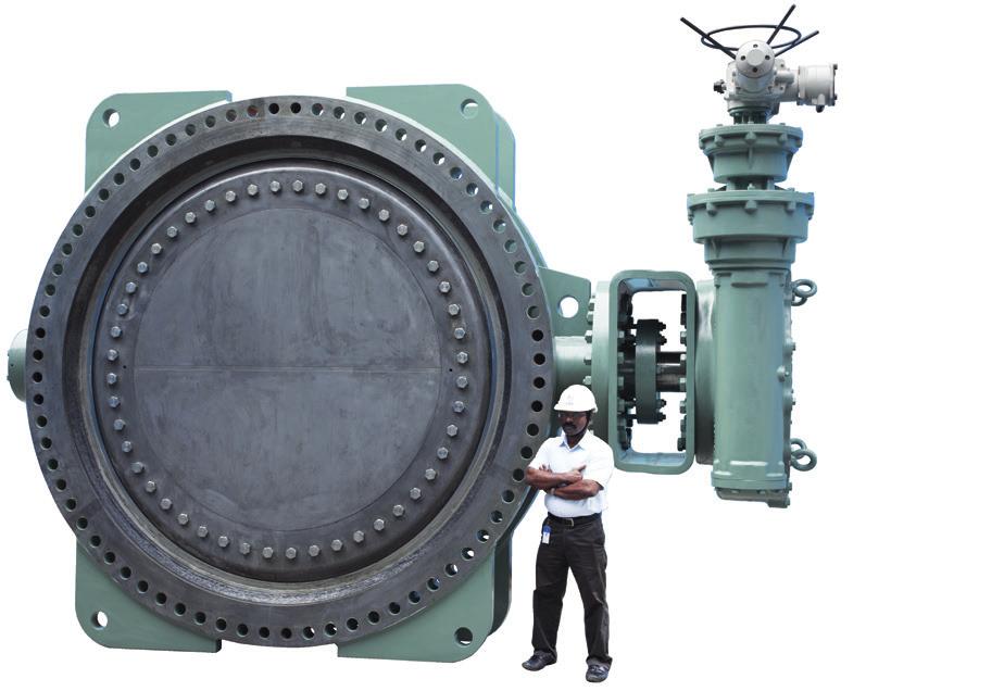 Specials Fabricated Steel Triple-offset Butterfly Valves for Water L&T Valves, a pioneer in valves for water service, has introduced an innovation for the water industry - Fabricated Steel