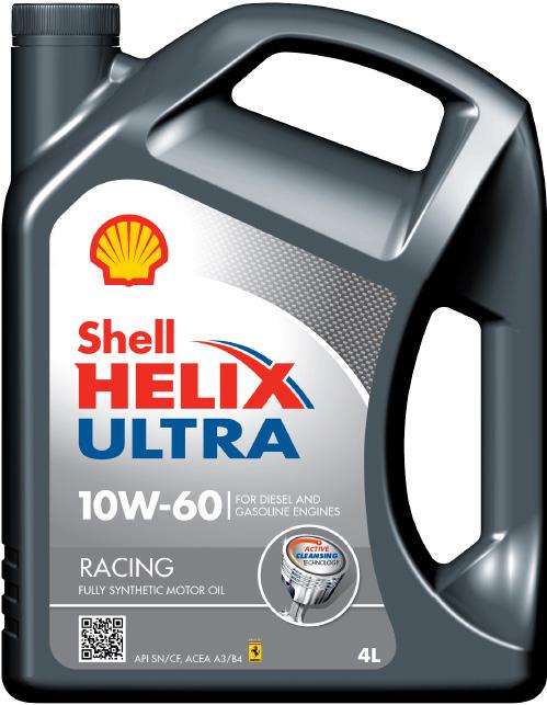 Shell Helix Ultra Racing 10W-60 AUTOMOTIVE ENGINE OILS SHELL PASSENGER CAR ENGINE OILS Shells most advanced fully synthetic engine oil formulation for high performance engines Shell PurePlus