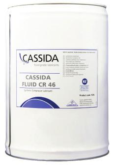 Cassida Fluid CR 46 FOOD GRADE LUBRICANTS FOOD GRADE LUBRICANTS Cassida Fluids CR are high performance fluids specially developed for use in rotary screw and vane air compressors used in the food and