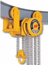 9 ULM2/S Ultra-Lo Series manual chain hoist 0.25 to 25 U.S. ton lifting capacities Features The Ingersoll Rand ULM2 and ULM2S have been designed to offer our lowest headroom possible, maximizing lifting capacities for areas with height restrictions.