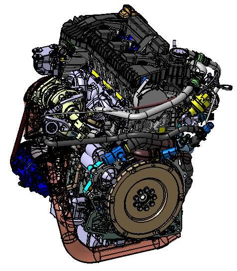 characteristics Value Cylinders configuration I4 Turbocharger Single Stage Max torque