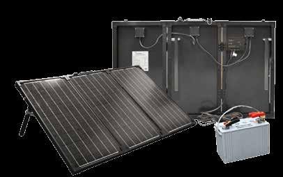 Portable Charging Kits MSK SERIES Charge Controller Solar panel is pre-wired with battery clamps for a quick and easy connection, 16 cable Turn the panel a few