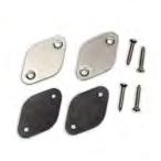 Seat Components 78-88 Seatbelt Release Block Off Plate Kit Replace your broken or unwanted seatbelt release mechanisms and clean up your door jamb with Dixie's block off plate kit.
