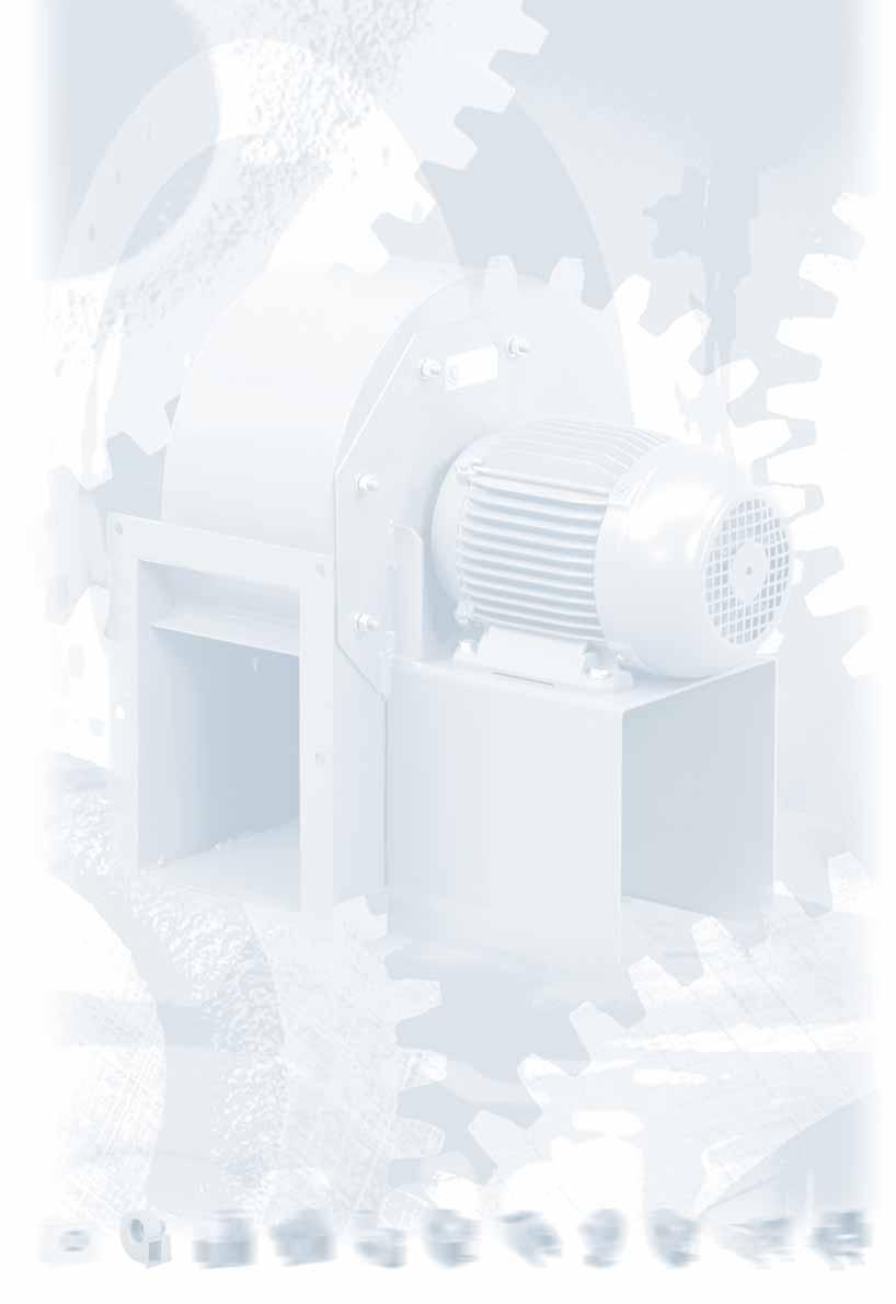 CENTRIFUGAL SINGLE INLET FANS CMB / CMT Series 80 C CONTINUOUS operation Range of centrifugal single inlet fans suitable for continuous extraction of airstreams temperature up to 80ºC (Series 1) or