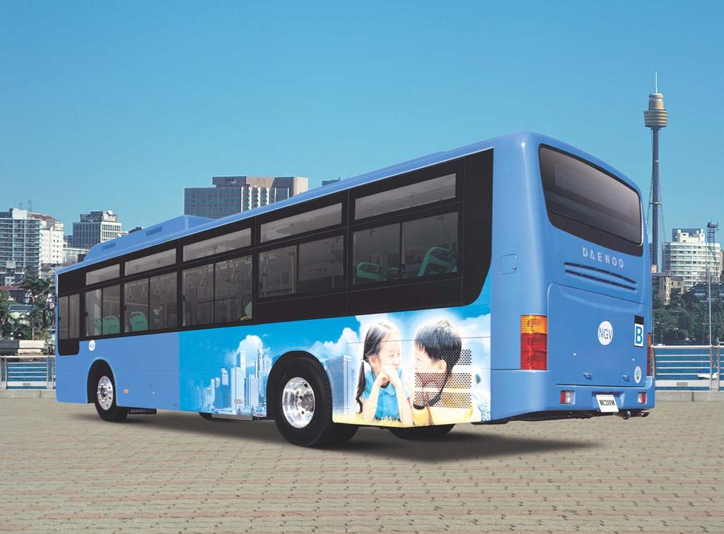 EXPORTER DAEWOO BUS GLOBAL CORPORATION 202-1,Ojung-dong, Ojung-gu, Bucheon, Gyeonggi-do, Korea Tel:82-32-680-6611~27 Fax:82-32-680-6610 http://global.daewoobus.