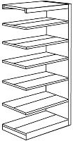 Laminate Finish Catalog # Description (lbs) 90"H D/F 5 adjustable shelves, 1fixed, and 1 base shelf per side RP1 969 S00 $ 1,936 D/F Starter, laminate shelves, 20"D x 90"H 185 RP2 969 S00 $ 1,529 D/F