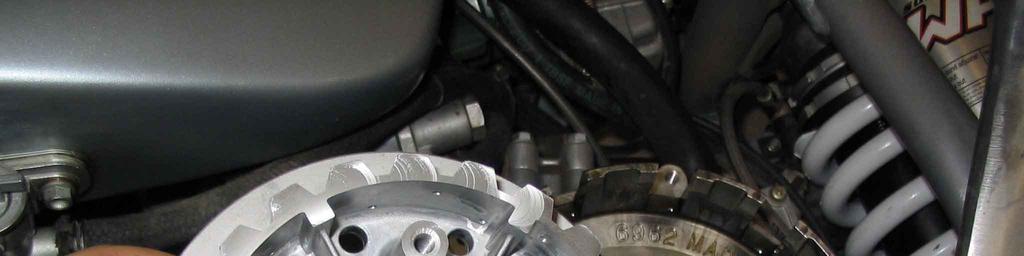10. Install the replacement Rekluse center clutch.