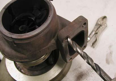 (03-04 Trucks only) The factory Wastegate hole measures.710 on the HX35 turbine housing.