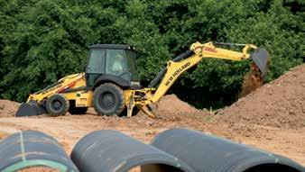 Lower emissions, less fuel New Holland C Series loader backhoes comply with the extremely strict Tier 4 Final regulations,