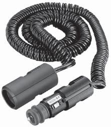 Extension cables and adapters (ISO 465 and cigarette lighter) Coupling Max. load: 6A at 24V. For setting up individual extensions for a power supply to electrical devices and lamps.