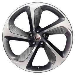 FINISH (Not compatible with F-TYPE SVR) T2R11271 T2R11272 2 Vehicles equipped with the CCM brakes can only use the 20" Storm