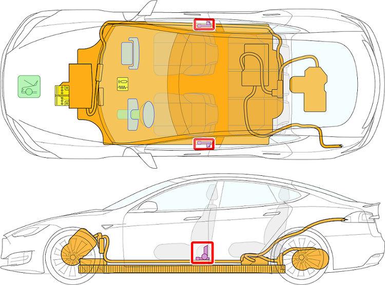 SEAT BELT PRE-TENSIONERS SEAT BELT PRE-TENSIONERS The seat belt pre-tensioners, outlined in red, are located at the bottom of the B-pillars.
