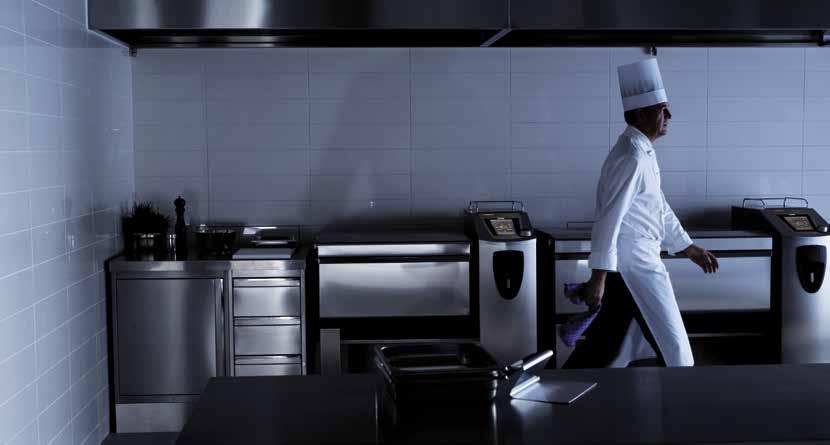 BECAUSE EVEN THE SMALLEST KITCHEN IS STILL TOO big The VarioCooking Center MULTIFICIENCY combines the functions of conventional cooking appliances, such as the range, griddle, deep-fat fryer, bratt