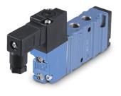 Direct solenoid and solenoid pilot operated valves Function Port size Flow (Max) Individual mounting Series /2, / /8 - /4.0 C v Inline OPERATIONAL BENEFITS.