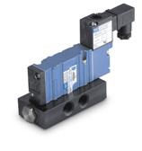 Direct solenoid and solenoid pilot operated valves Function Port size Flow (Max) Individual mounting Series /2, / /8 - /4.0 C v Sub-base non plug-in OPERATIONAL BENEFITS.