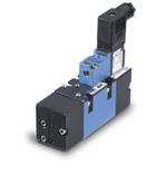 Direct solenoid and solenoid pilot operated valves Series ISO Function Port size Flow (Max) Individual/Manifold mounting Series /, / / - /8.