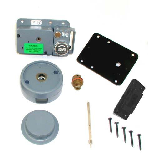 CDX-09 Box Lock Parts for Installation 1. CDX-09 Dead bolt lock assembly 2. CDX-09 base hardplate 3. Dial hub assembly 4. Strike kit (type 2) 5. Spindle 3. Dial assembly 7.