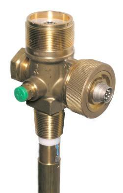 Differential pressure valves for fixed CO2 installations with integrated electronic contents control DIMES B B0480 45 Working pressure p max.