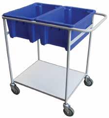 BIN MOBILE DOLLY - STEEL TOTE BIN TROLLEY Make your bins mobile Can be used to transport stacks of bins around
