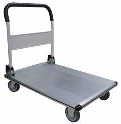 x 590mm W 860mm 300kg FOLDING TROLLEY CLAX CART Can be collapsed quickly and easily at the push of a button Has two large platforms, supplied with one