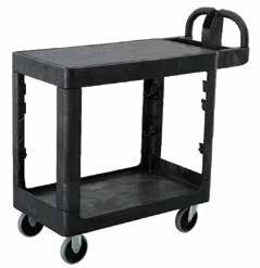 peel Storage compartments available for storage of small items & tools Comfortable handles for easy maneuverability PLATFORM SIZE WHEEL